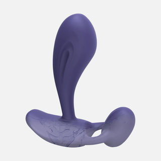 Witty Double Sided Vibrating Anal Plug - Midnight Indigo