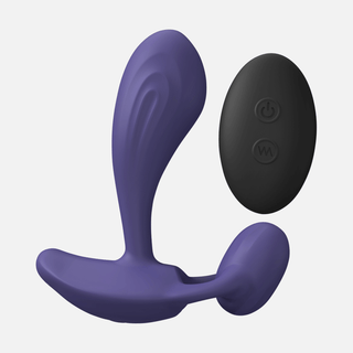 Witty Double Sided Vibrating Anal Plug - Midnight Indigo