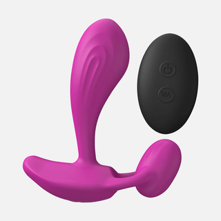 Witty Double Sided Vibrating Anal Plug - Sweet Orchid