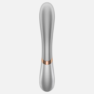 Hot Lover Rabbit Vibrator Incl. Bluetooth + App-Silver/Champagne