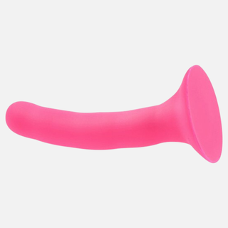 Please Silicone Non Vibrating Dildo - 5.25" - Pink