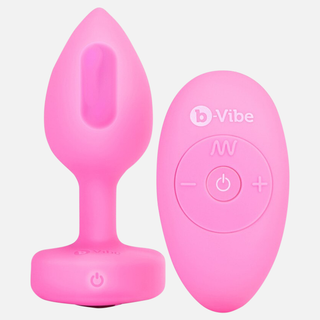 Remote Control Vibrating Dildo Jewelled Heart Plug - S/M