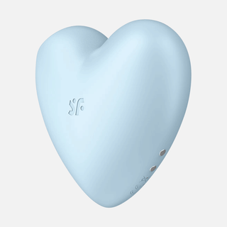 Cutie Heart Air Pulse Clitorial Stimulator - Blue