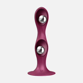 Double Ball-R Non Vibrating Dildo - Red