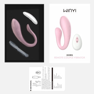 Doris Wearable Vibrator with Remote - Pink