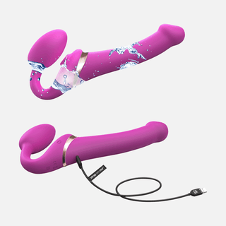 Multi-Orgasm Bendable Strap Large - On Fuchsia