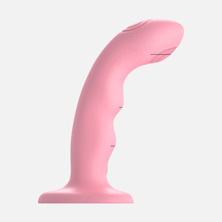 Wave Tapping Dildo - Coral Pink