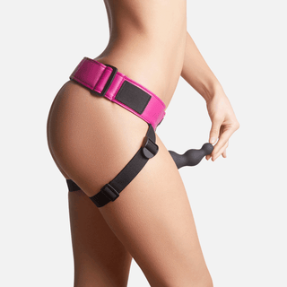 Leatherette Harness Curious - Fuchsia