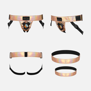 Leatherette Harness Curious - Rose Gold