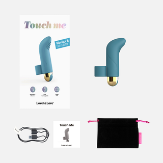 Touch Me Finger Vibrator - Blue