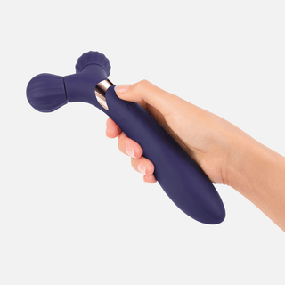 Fireball Dual Wand Vibrator - Midnight Indigo