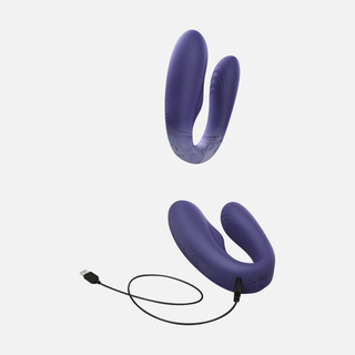 Match Up Couples Vibrator with Remote - Midnight Indigo