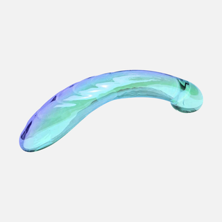 Kalii Glass G-spot Dildo-Teal