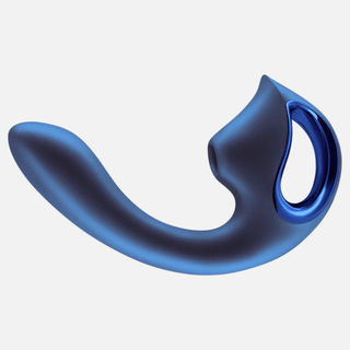 Seduction Kaia Air-Pulse Clitoral and G-Spot Vibrator -Metallic Blue