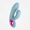 Cora - Rechargeable Thumping Dual Stimulation Rabbit Vibrator - Light Blue