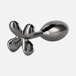 Rear Assets Clover Non Vibrating Anal Plug - Gunmetal