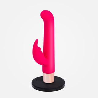 Hailey PRO - Hot Pink Rabbit Vibrator with Wireless Charging Base