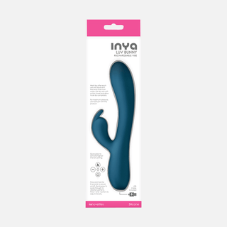 Inya Luv Bunny Rabbit Vibrator - Dark Teal