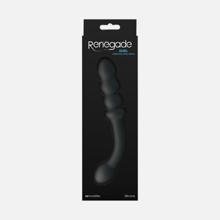 Renegade Duel Vibrating Anal Toy - Black