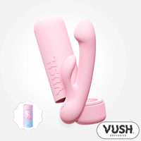 Glow - Compact + Rechargable Pink Rabbit Vibrator with Travel Case