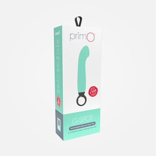 PrimO - Rechargeable G-Spot Vibrator with Ring Handle - Green