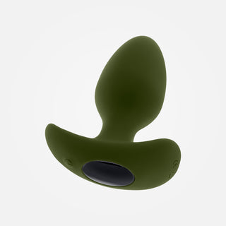 The Colonel - Green Rechargeable Vibrating Anal Plug with Wireless Remote