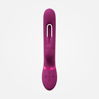 Mika - Rechargeable Pink Rabbit Vibrator with Flapping Shaft