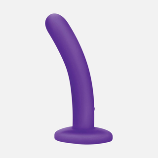 WhipSmart Slimline Recharge Vibrating Dildo 5inch/ 12.7cm - Purple